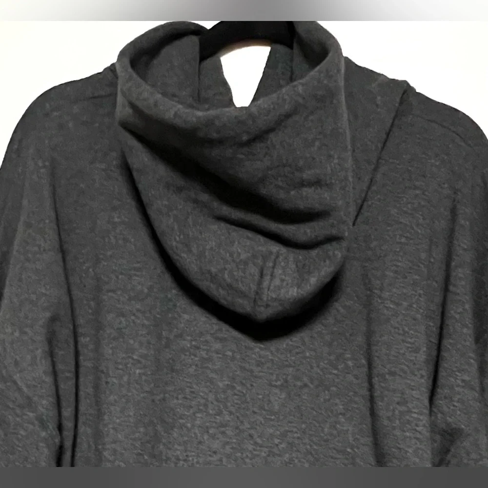 NASA Dark Gray Pullover Hoodie w/ Space Shuttle Graphic Science Cozy Winter